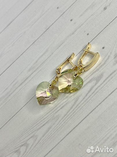 Серьги с оригинальными кристаллами Swarovski