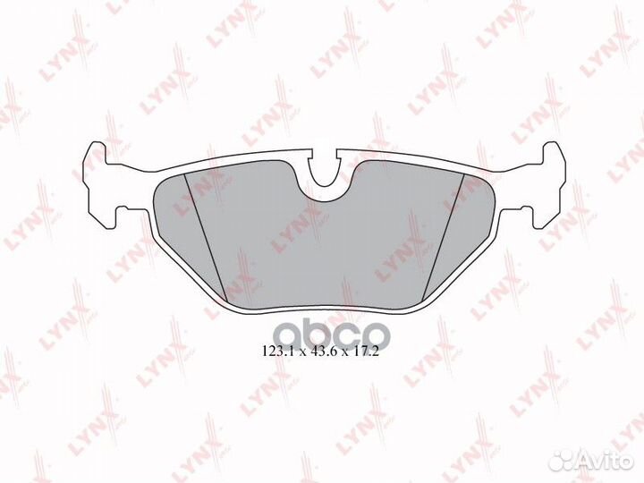 Колодки тормозные дисковые зад BD6501 lynxauto