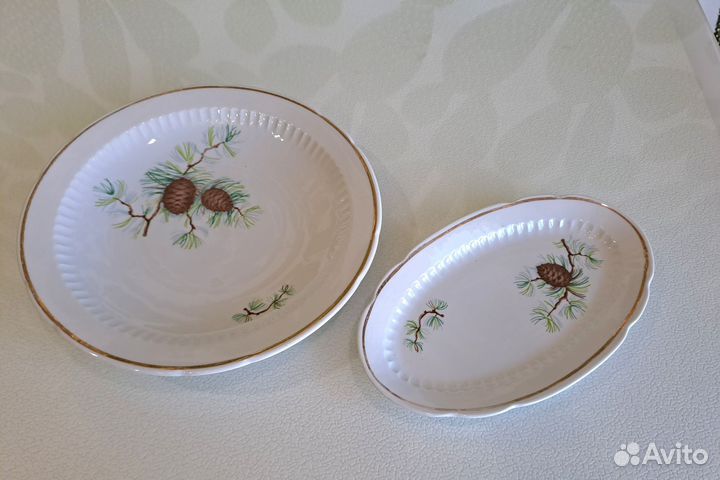 Блюдо сервировочное селедочница Сосновая ветвь