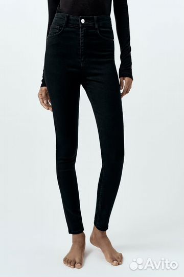 Джинсы zara sculpt high waist skinny