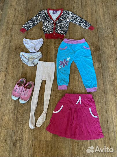 Вещи пакетом на девочку 3,4,5 лет