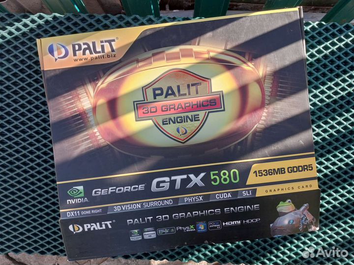 Коробка от видеокарты Palit GTX580