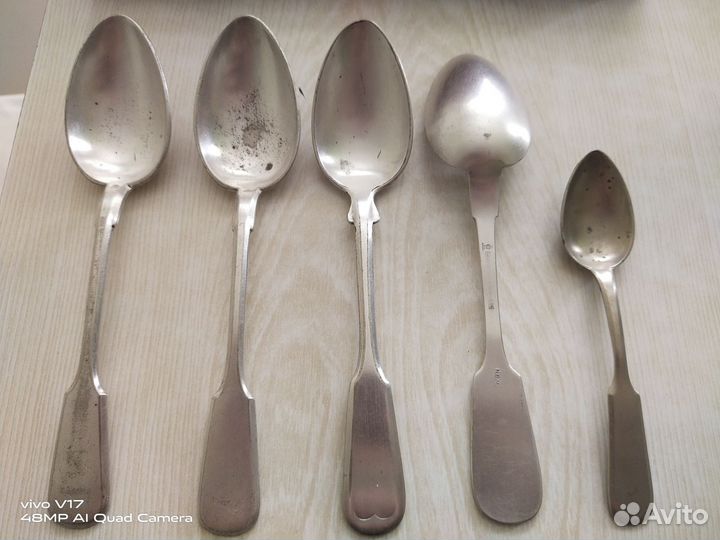 Набор столовых приборов мельхиор СССР