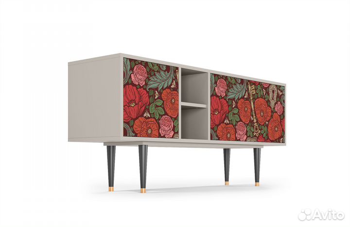 Тв-тумба T5 - Сатин - Poppy Garden
