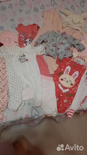 Детские вещи на девочку пакетом от 0 до 3 месяцев