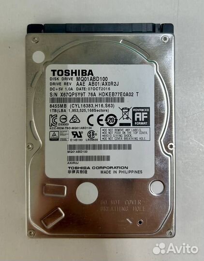 Жесткий диск HDD