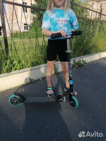 Самокат Capella S-201 серо-голубой