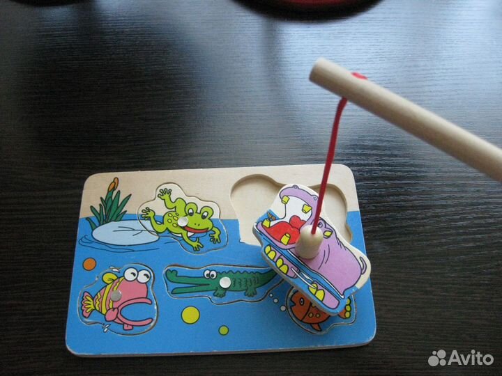 Деревянные пазлы (рыбалка)