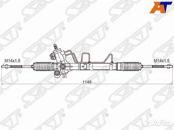 Рейка рулевая toyota RAV4