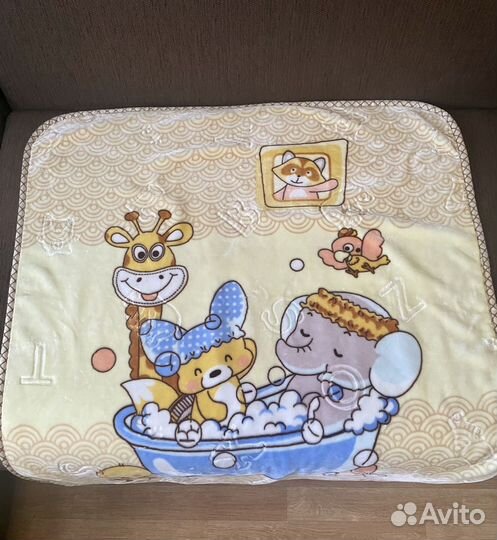 Плед детский плюшевый