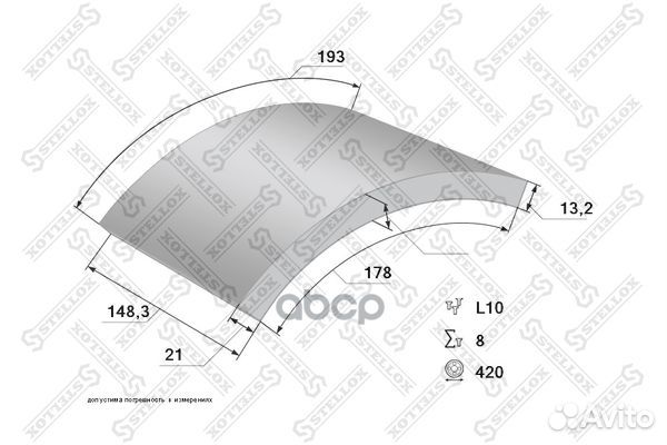 85-00941-SX накладки торм.с заклепк.STD19010 2