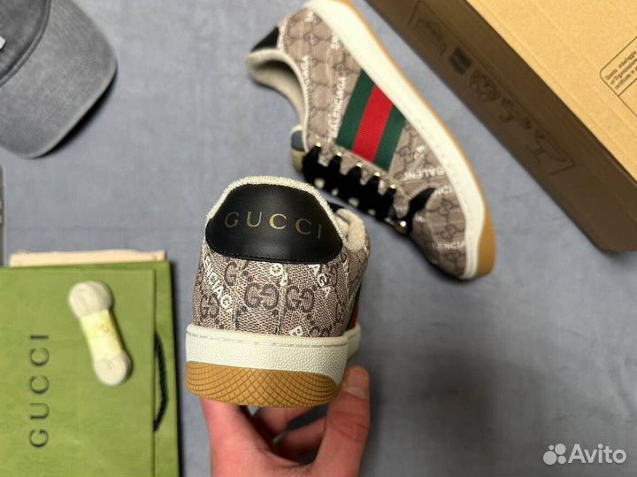 Зимние женские кроссовки Gucci Balenciaga