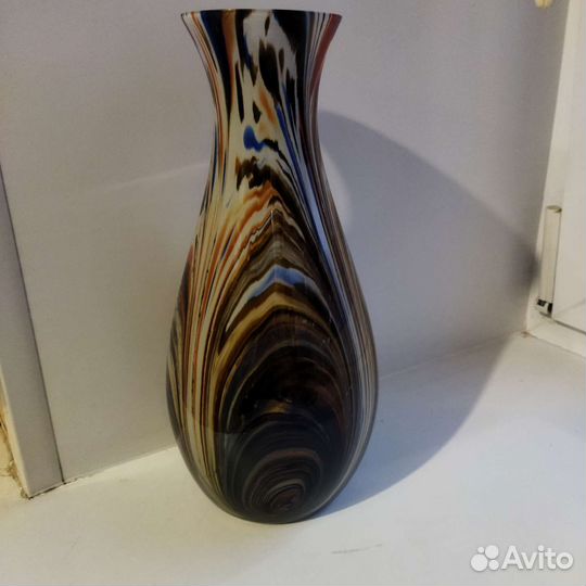 Ваза цветное стекло СССР