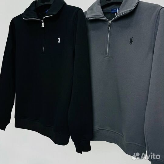 Свитшот полузамок Polo ralph lauren на флисе