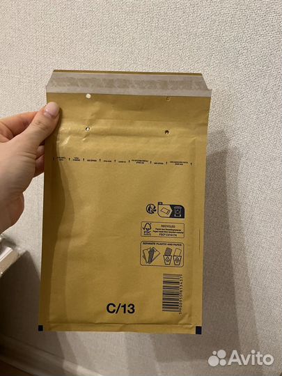 Крафт пакет с пупыркой c5