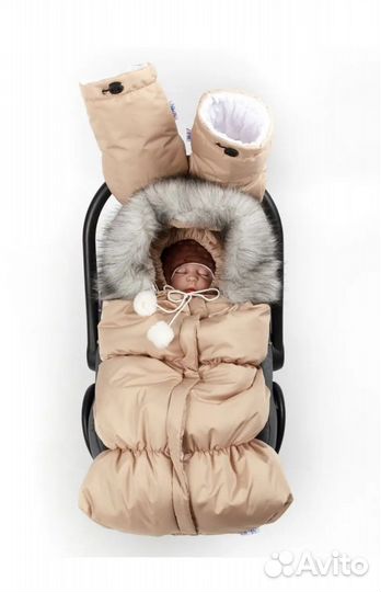 Конверт теплый в коляску или автомобильное кресло