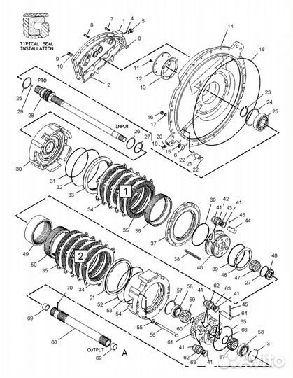 Подшипник коробки Caterpillar 6V1649