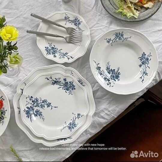 Тарелки в стиле винтаж Бриджертоны