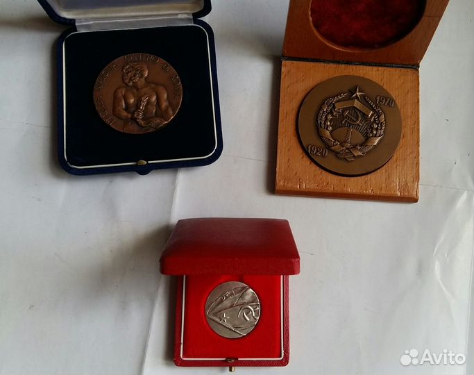 Настольные медали и знаки СССР. Бронза. ммд и лмд