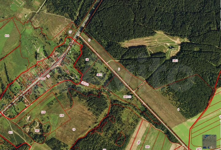 Участок 9,07 га (СНТ, ДНП)