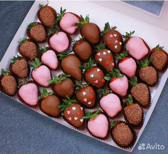 Клубника в шоколаде, шоколадное сердце