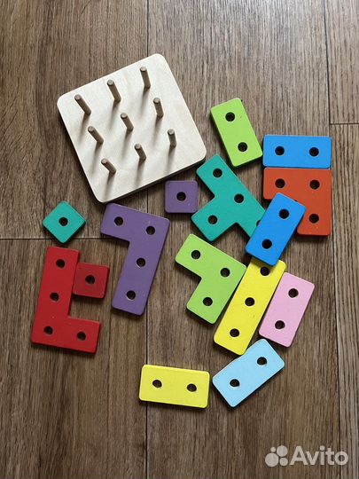 Деревянные развивающие игрушки