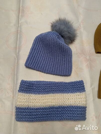 Шапка детская вязаная новая