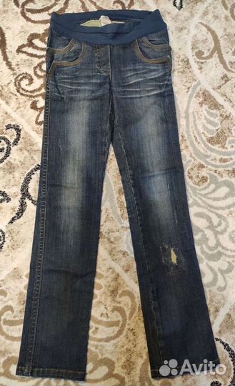 Джинсы, майка для беременных 42-44 размер