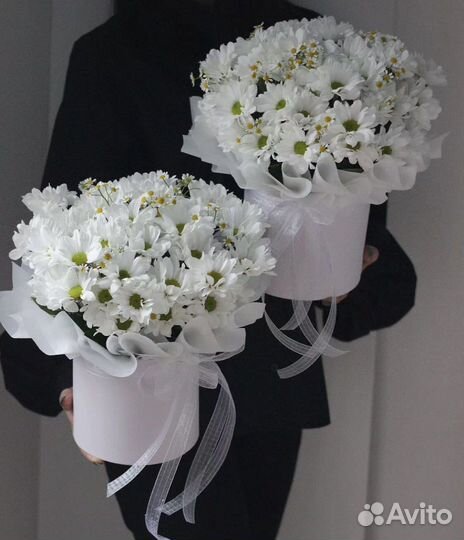 Композиции/ коробки с ромашками