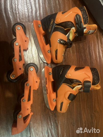 Коньки детские раздвижные