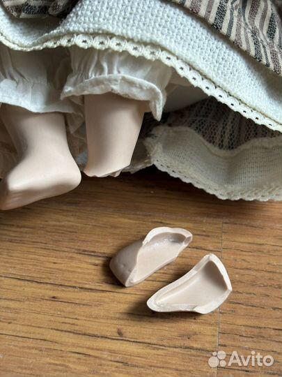 Кукла фарфоровая 30 см под реставрацию