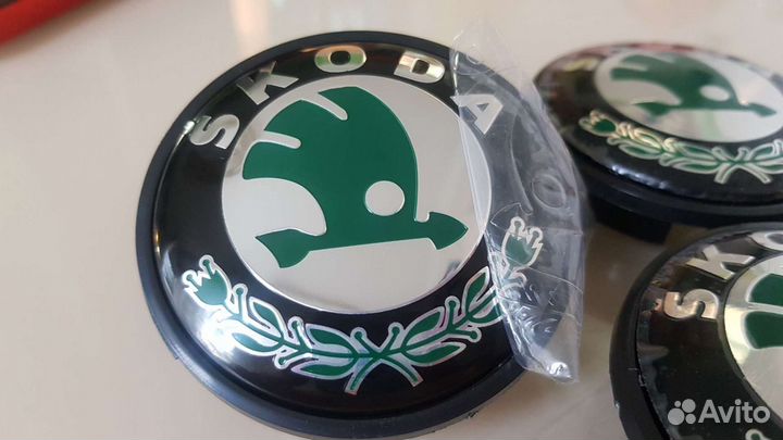 Заглушки литых дисков колпачки VAG Scoda 65мм