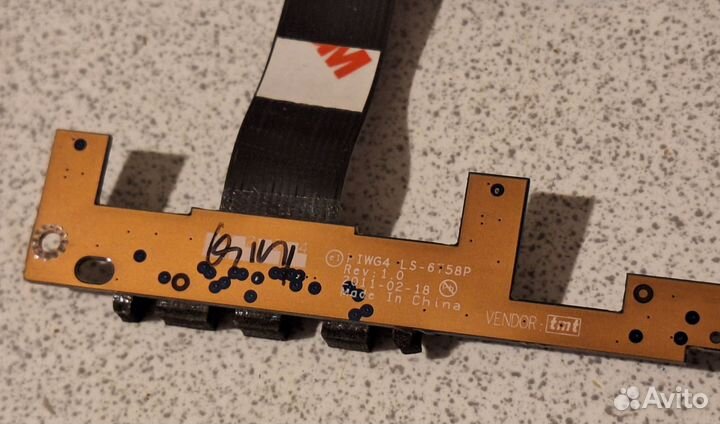 Плата кнопок тачпада Lenovo G780 LS-6758P