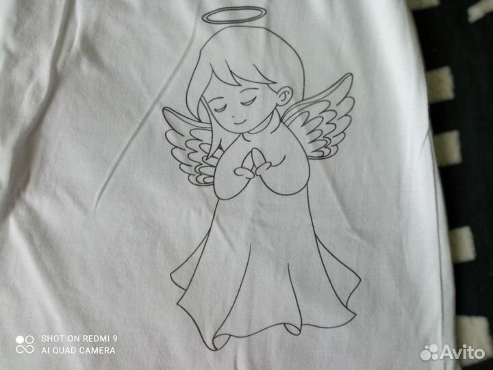 Крестильный комплект для девочки новый 86-92