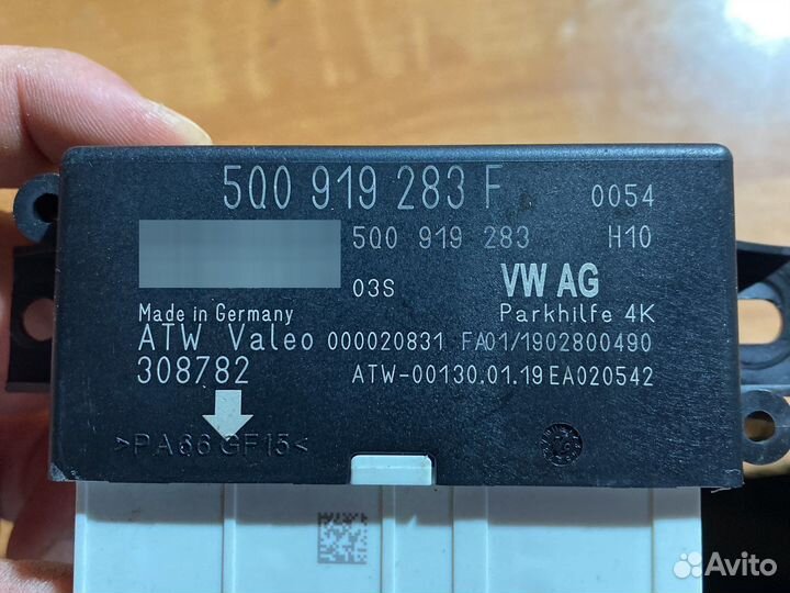 Skoda rapid 2019 блок парктроников