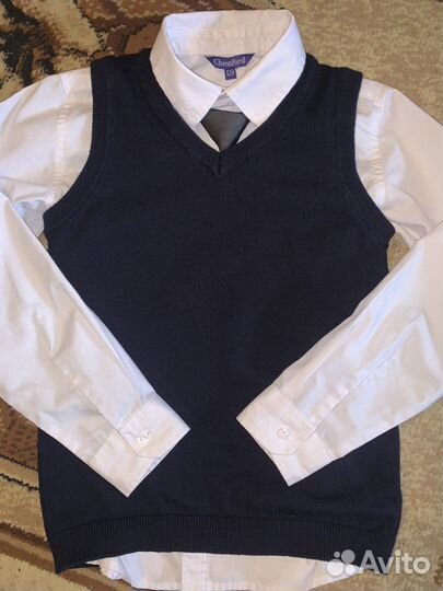 Рубашка белая школьная