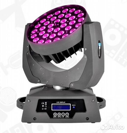 Вращающаяся голова LED wash 36*18W rgbwa+UV