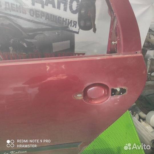 Дверь задняя левая калина