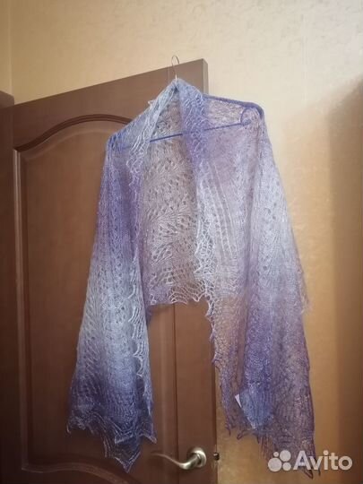 Палантин оренбургский пуховый