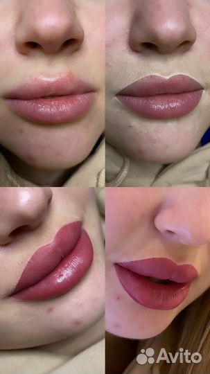 Перманентный макияж бровей губ и век татуаж