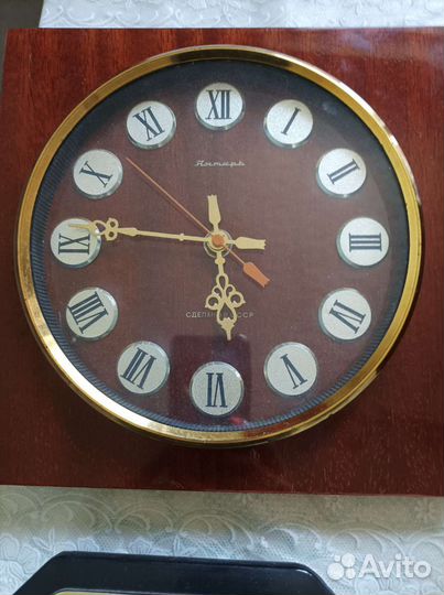 Часы настольные Весна СССР, Янтарь СССР