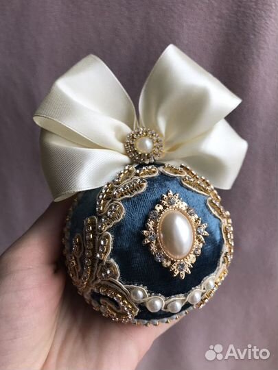 Елочные игрушки бархатные