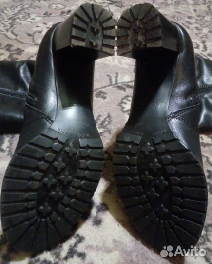 Сапоги кожаные женские осенние 37 размера
