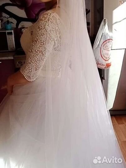 Свадебное платье 44 46 пышное