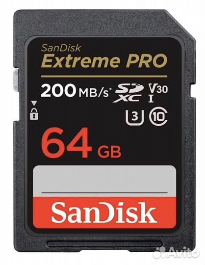 Карта памяти SanDisk 64gb 200mb