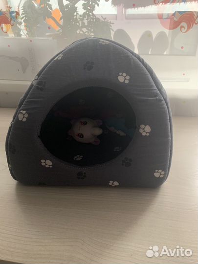 Лежанка домик для собаки