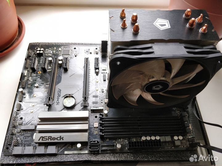 AMD Ryzen 5 3600 + ASRock B450 Pro4 + кулер