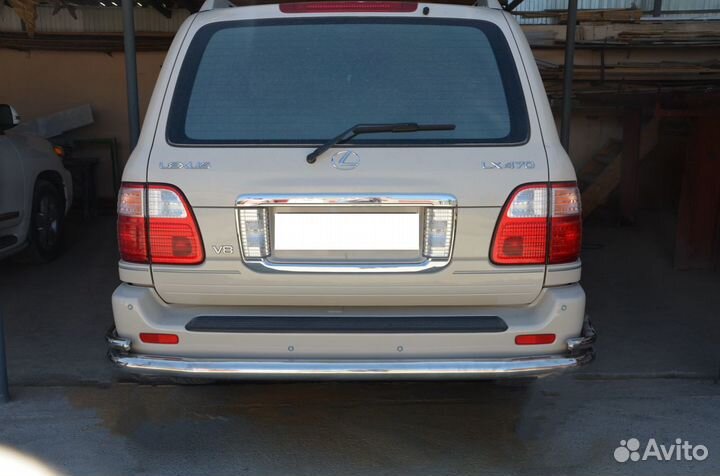 Защита зад бампер 76/42 мм Toyota Land Cruiser 100