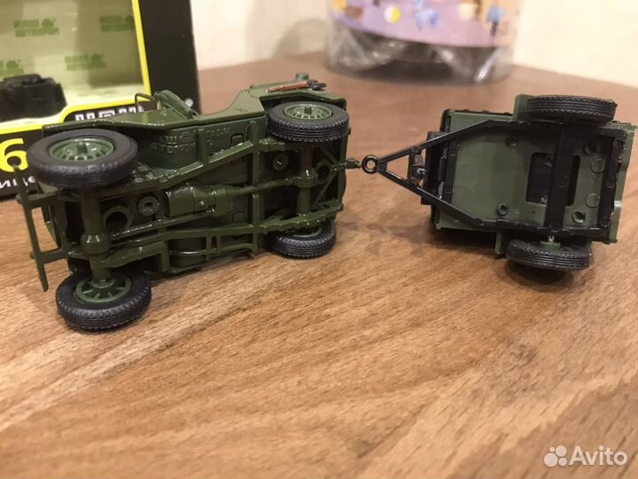 Модель газ-64 нап с прицепом