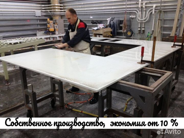 Столешница из искусственного камня для кухни